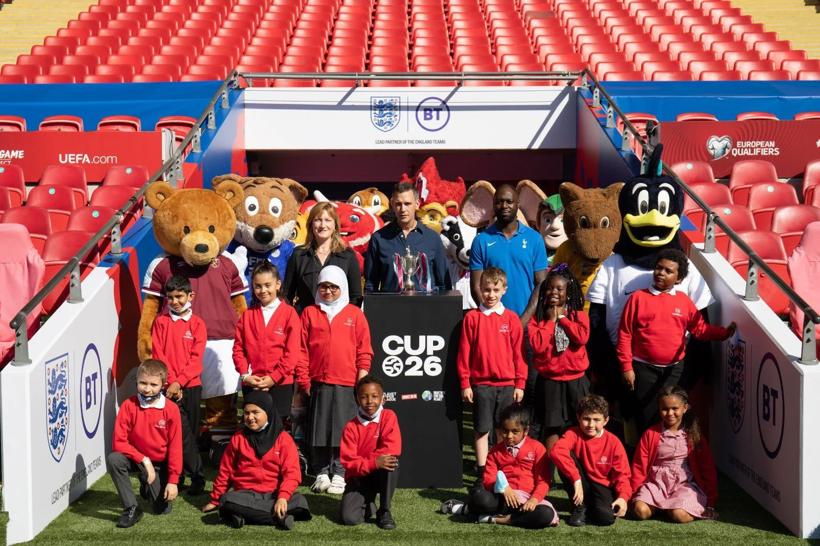 Wembley Stadium launching the CUP26 tournament